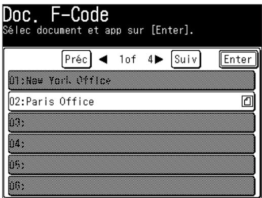 MURATEC F560 - Efface une boîte F-code vide. - 9