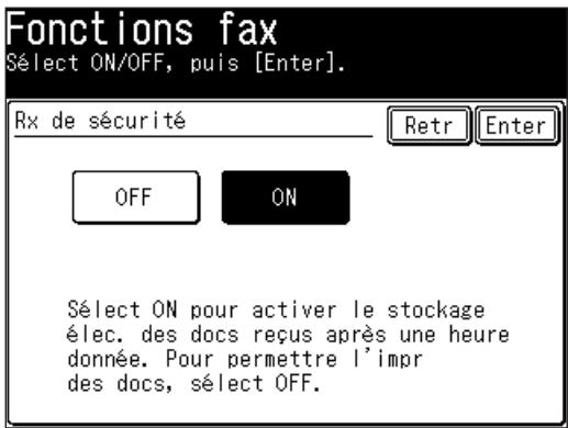 MURATEC F560 - Activation de la réception sécurisée en temps réel - 2