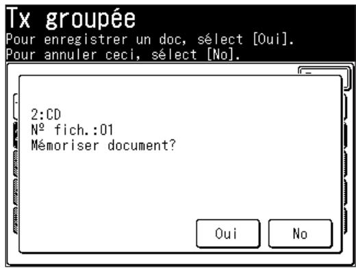MURATEC F560 - Appuyez sur [Oui]. - 1
