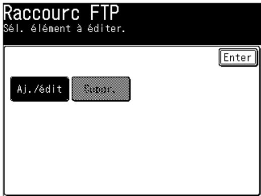 MURATEC F560 - Enregistrement d'un serveur FTP vers un raccourci - 3