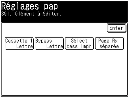 MURATEC F560 - Accès aux paramètres papier - 1