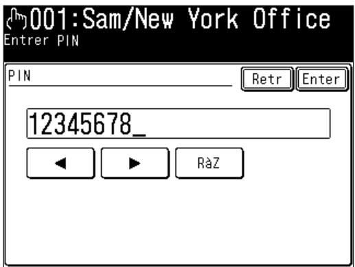 MURATEC F560 - Enregistrement dans le carnet d'adresses (Mode 1) - 2