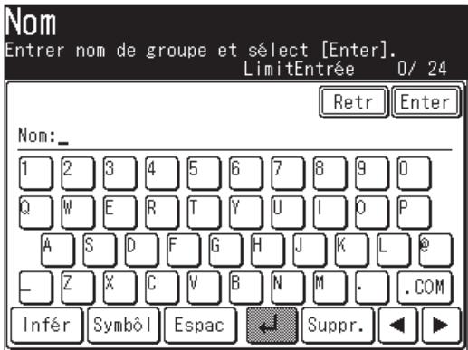 MURATEC F560 - Enregistrer ou éditer un groupe d'essay - 2
