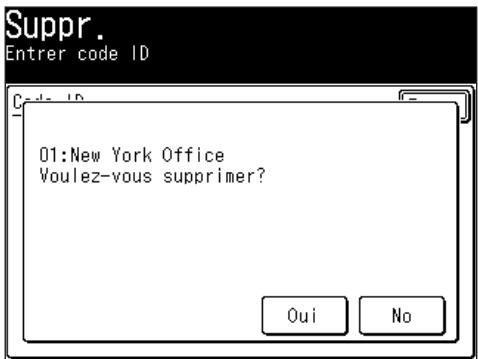 MURATEC F560 - Efface une boîte F-code vide. - 1