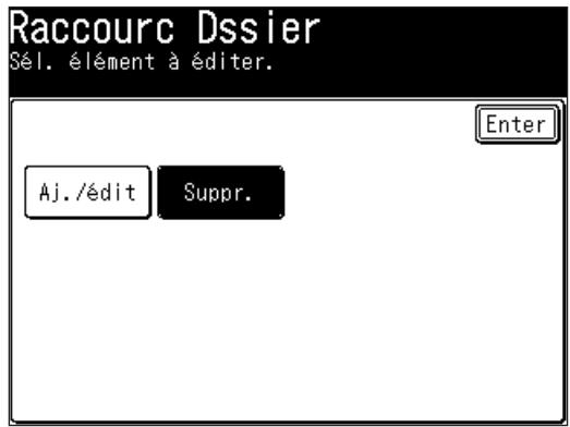 MURATEC F560 - Effacer un raccourci dossier - 1