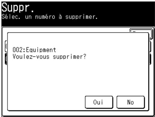 MURATEC F560 - Enregistrement des codes de département. - 6