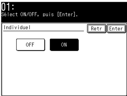 MURATEC F560 - Réglages individuels - 2
