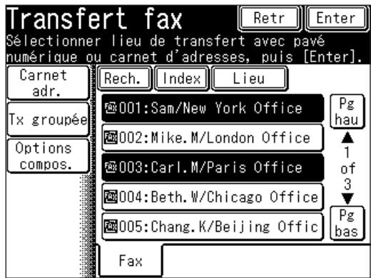 MURATEC F560 - Enregistrer ou éditer une règle de transfert - 3