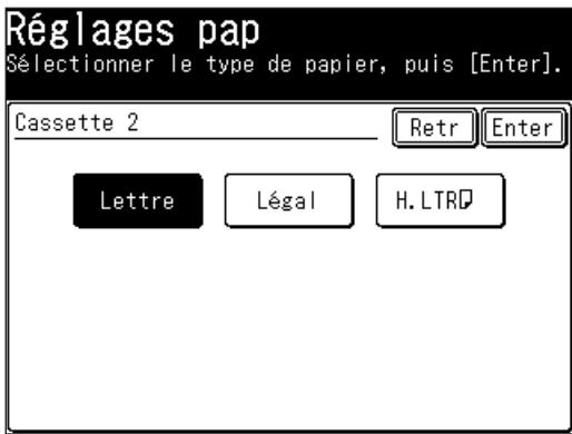 MURATEC F560 - Réglage du format de papier pour le 2nd magasin - 1