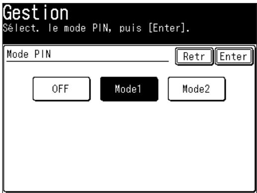 MURATEC F560 - Activation du masque PIN - 3