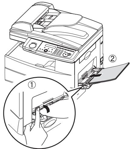 MURATEC MFX-1330 - Chargement de papier dans l'introducteur manuel - 2