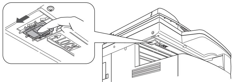 MURATEC MFX-1330 - Déblocage du miroir mobile - 1