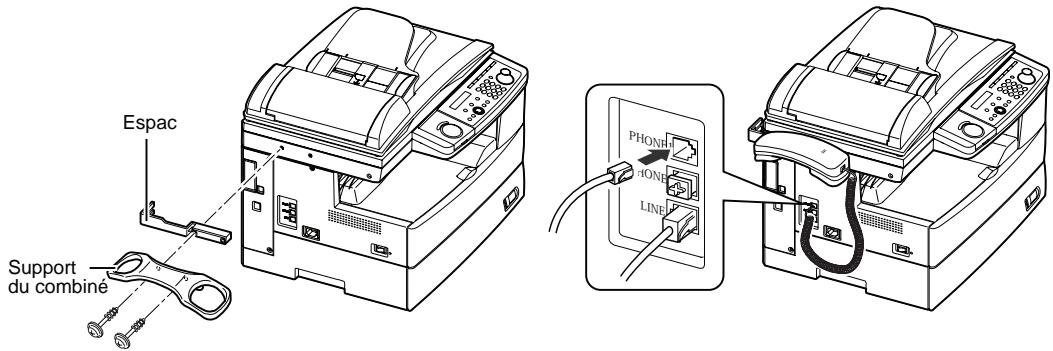 MURATEC MFX-1330 - Raccordement du combiné en option - 1