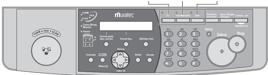 MURATEC MFX-1330 - Touches programmables - 1