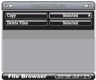 NEUROS VIDEO RECORDER 2 - Menu Gestion des données - 1