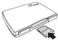 NEUROS VIDEO RECORDER 2 - Insertion de la carte Duo Memory Stick (MS) - 1