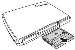 NEUROS VIDEO RECORDER 2 - Insertion de la carte Compact Flash (CF) - 2