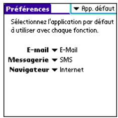 PALMOME TREO 600 - Préférences des boutons - 2
