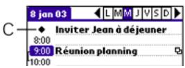 PALMOME TREO 600 - Ajout d'un rappel d'alarme à un événement - 2