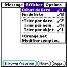 PALMOME TREO 600 - Suppression de messages par date - 2