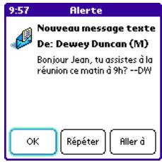 PALMOME TREO 600 - Réception de messages - 1