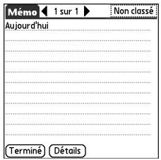 Mémo 1 sur 1 Non classe Aujourd'hui Terminé Détails