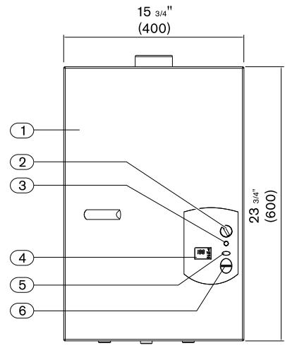 PROTANKLESS 635ES - Dimensions et dégagement minimal lors de l'installation - 2