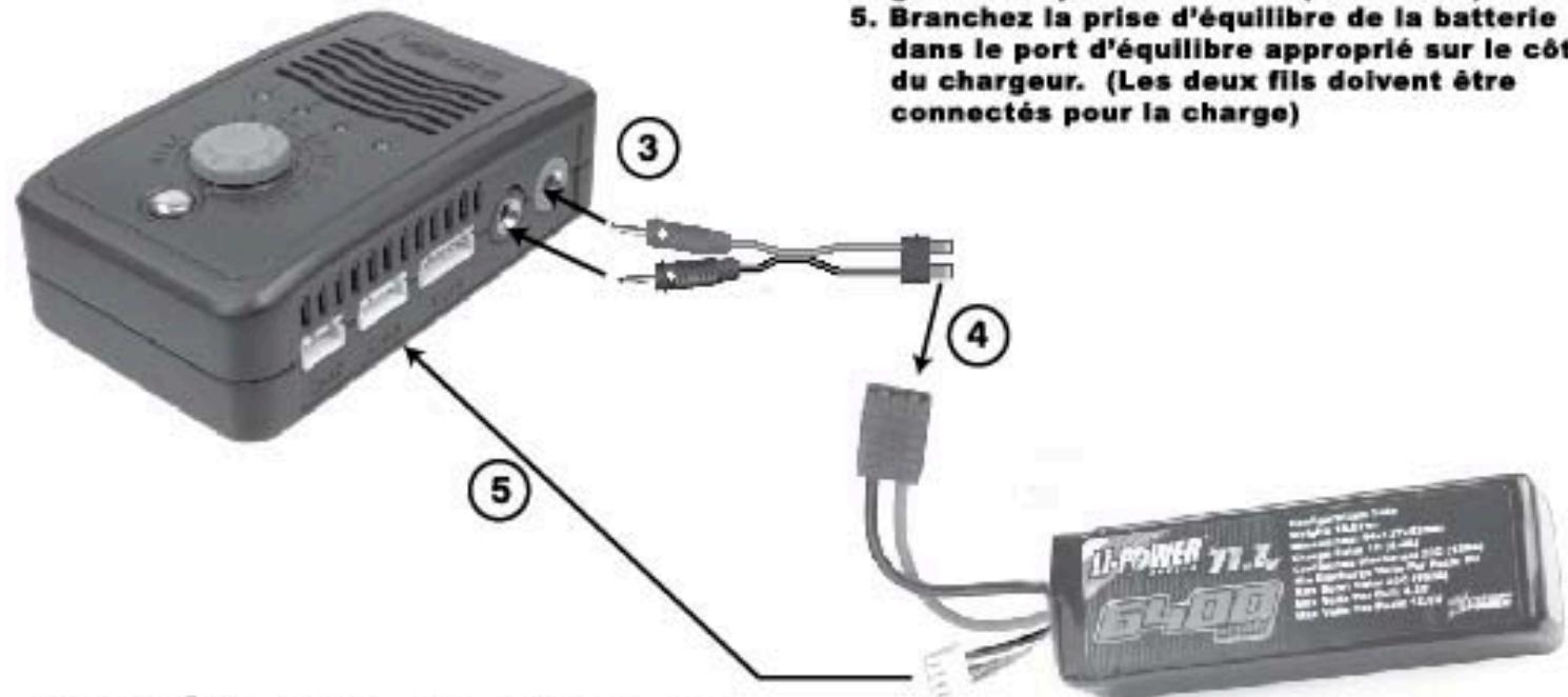 VENOM EASY BALANCE LIPO - Mode de connexion de la batterie - 2