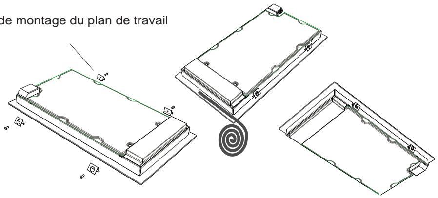 de montage du plan de travail