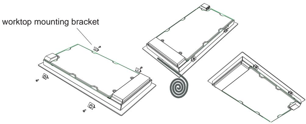 worktop mounting bracket