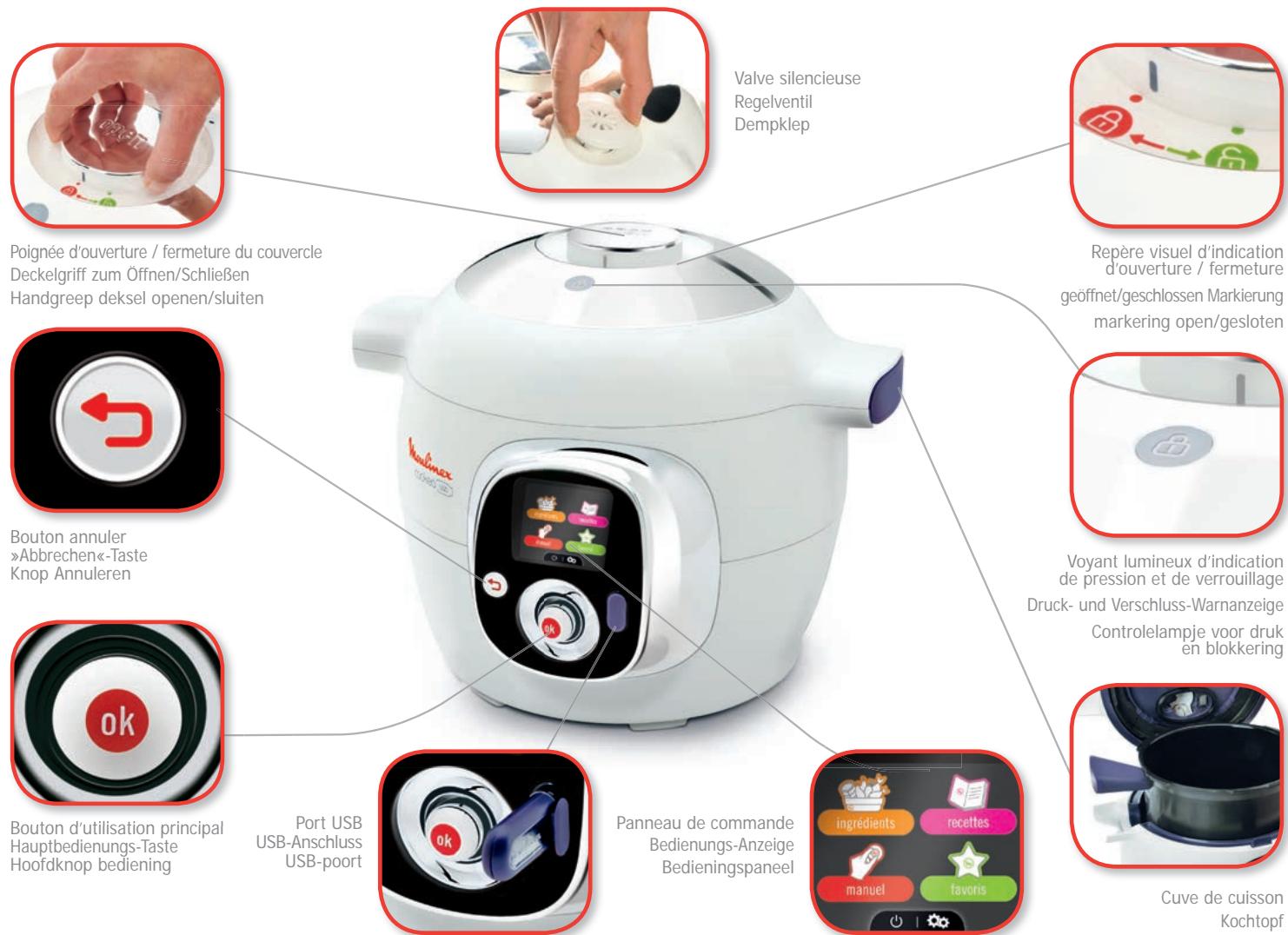 MOULINEX COOKEO USB CE702100 - 2