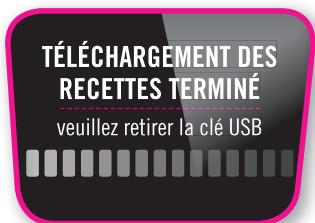 MOULINEX COOKEO USB CE702100 - ACCÉDER À UNE RECETTE TÉLECHARGEE : - 7
