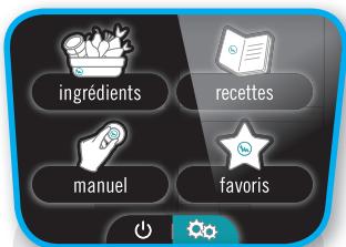 MOULINEX COOKEO USB CE702100 - menu réglages - 1