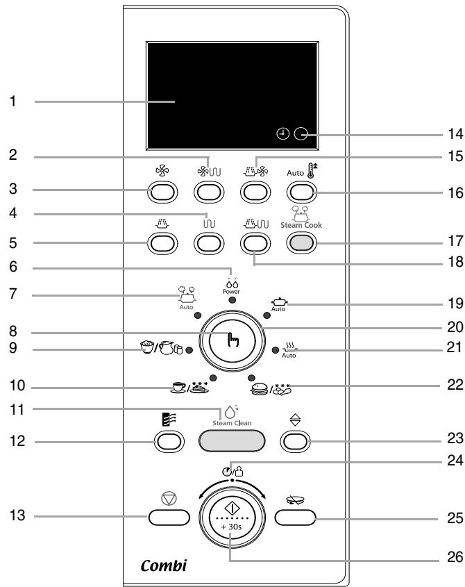 SAMSUNG CE1151T - Panneau de commandes - 1