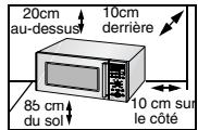 SAMSUNG CE1151T - Installation du four à micro-ondes - 1