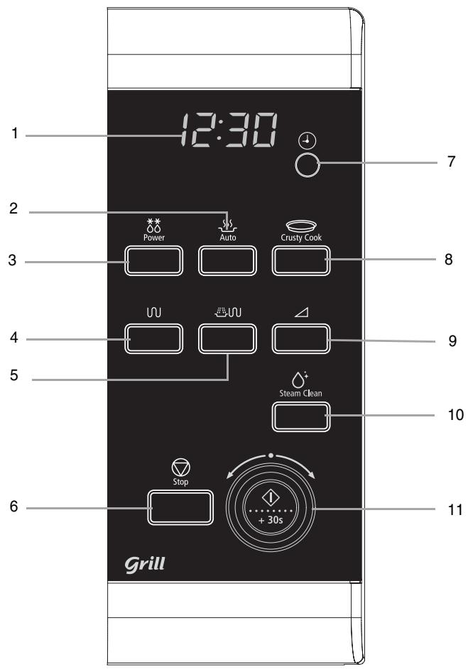 SAMSUNG GE87W - Panneau de commande - 1