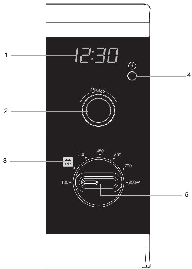 SAMSUNG MW82W - Panneau de commande - 1