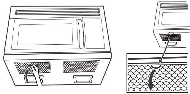 SAMSUNG SMH7159WC - Enlèvement et nettoyage des filtres - 1