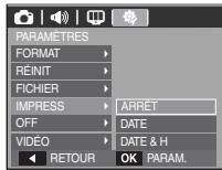 SAMSUNG M100 - Impression de la date d'enregistrement - 1