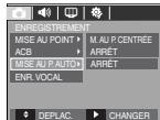 SAMSUNG M100 - Comment utiliser le menu - 10