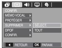 SAMSUNG M100 - Suppression d'images - 1