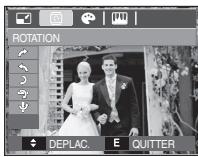 SAMSUNG M100 - Touche e (effet) : rotation d'une image - 1