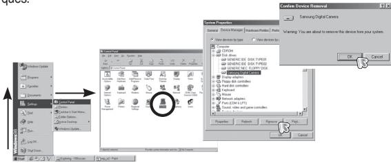 SAMSUNG M100 - Suppression du pilote USB pour windows 98SE - 1