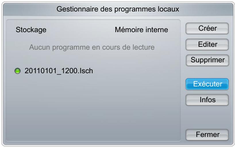 SAMSUNG DE40A - Modification d'un Programme local - 3