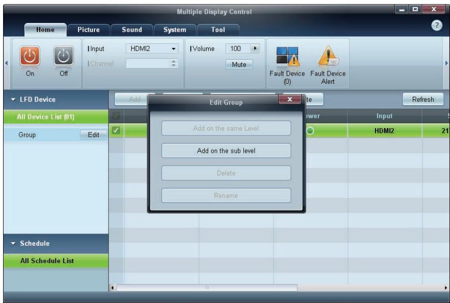 SAMSUNG DE40A - Gestion de groupe - 1