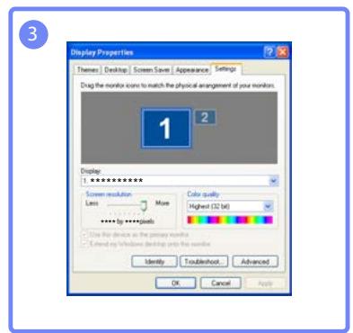 SAMSUNG DE40A - Modification de la résolution - 4