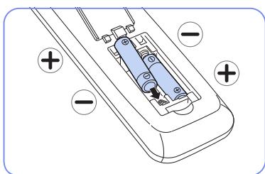 SAMSUNG DE40A - Installation des piles dans la télécommande - 2