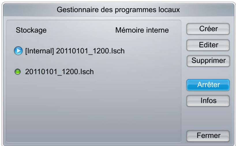 SAMSUNG DE40A - Modification d'un Programme local - 3