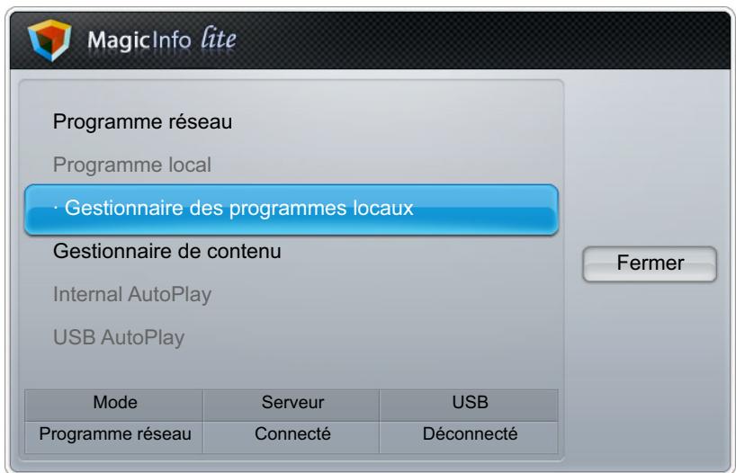 SAMSUNG DE40A - Modification d'un Programme local - 2