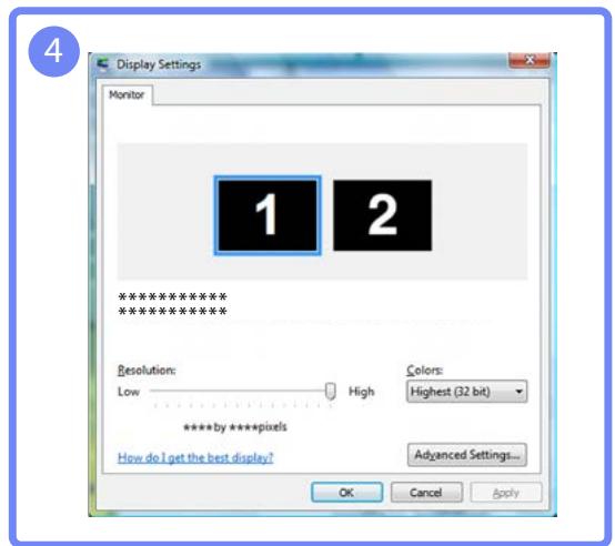 SAMSUNG DE40A - Modification de la résolution - 8